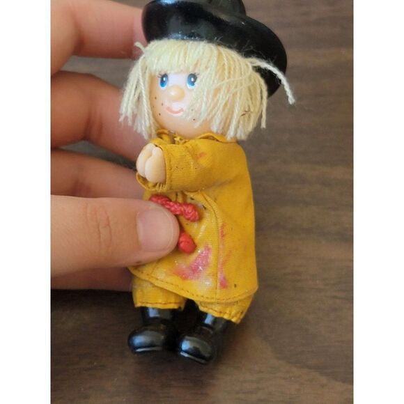 Vintage firefighter kid girl ornament Xmas Decor superhero - Picture 2 of 5